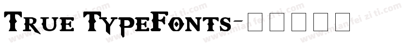 True TypeFonts字体转换